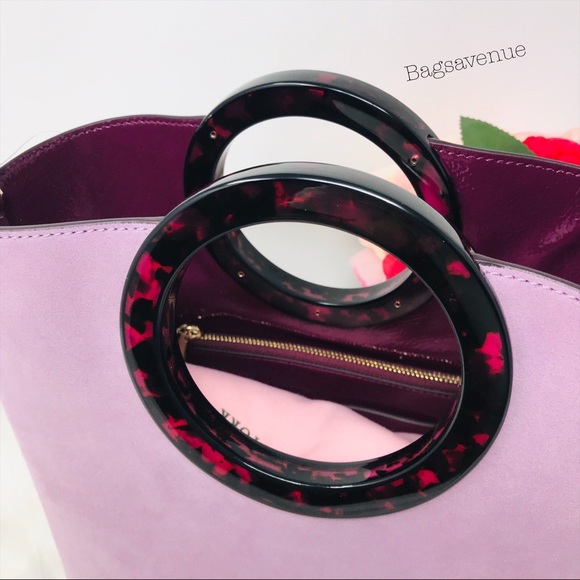 Betty suede medium tote kate spade orchid purple - Picture 2 of 8